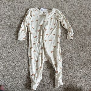 Modern Moments Gerber Baby Romper Infant Outfit 3-6m white croissants viscose